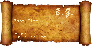 Basz Zita névjegykártya